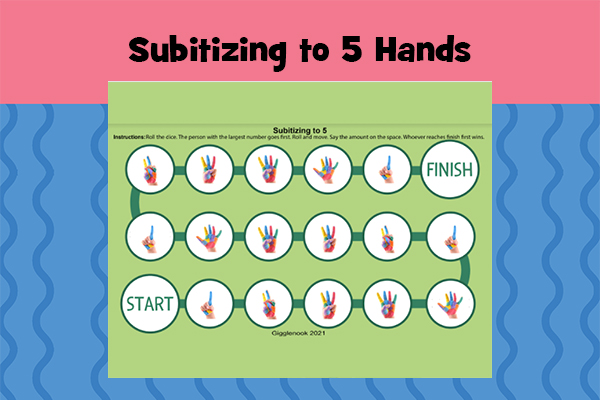 Subitizing to 5 Hands