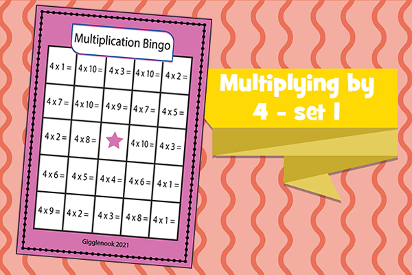 Multiplying by 4- set 1