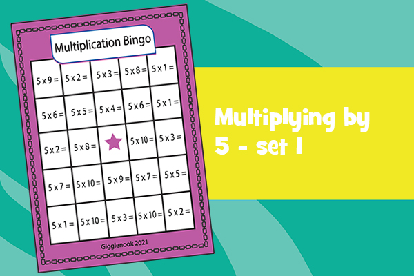 Multiplying by 5 - set 1