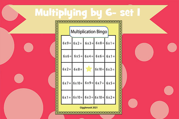 Multiplying by 6- set 1