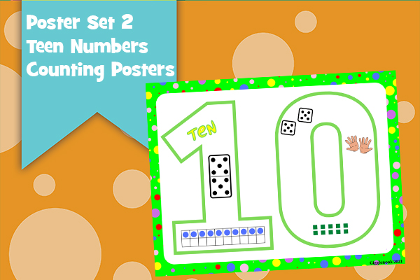 Poster Set 2 - Teen Numbers