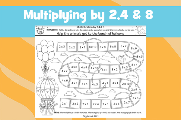Multiplying by 2,4 & 8