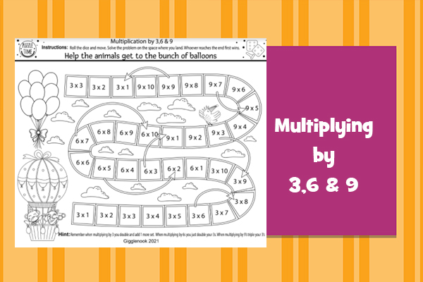 Multiplying by 3,6 & 9