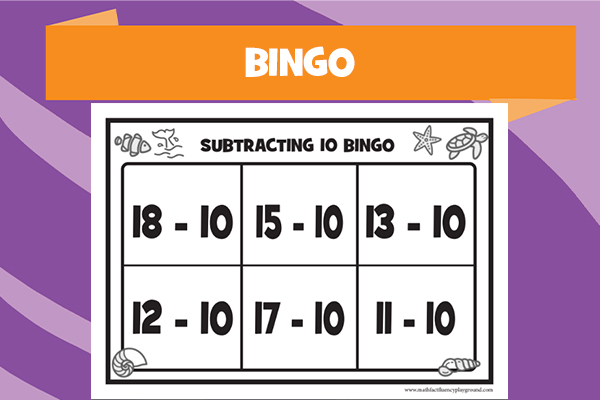 Subtracting 10 from a number