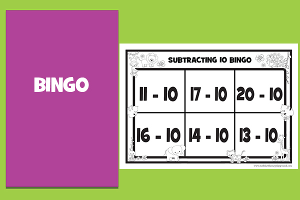 Subtracting 10 from a number