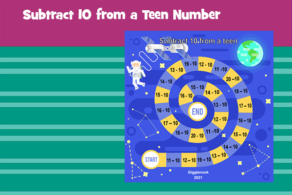 Subtract 10 from a Teen Number