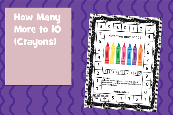 How Many More to 10 (Crayons)