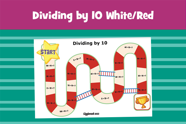 Dividing by 10 White/Red