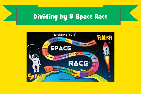 Dividing by 8 Space Race