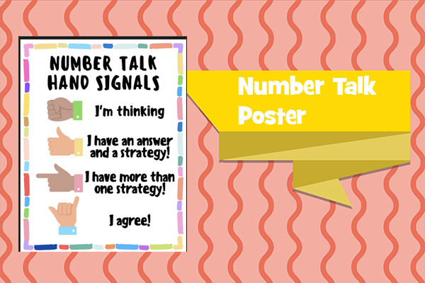 Number Talk Poster