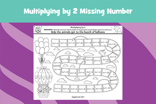 Multiplying by 2 Missing Number