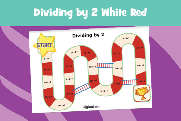 Dividing by 2 White/Red