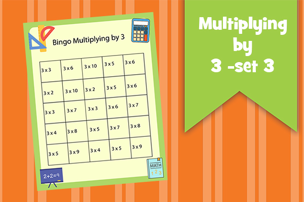 Multiplying by 3 - set 3