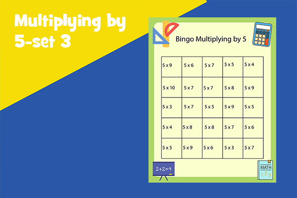 Multiplying by 5 - set 3