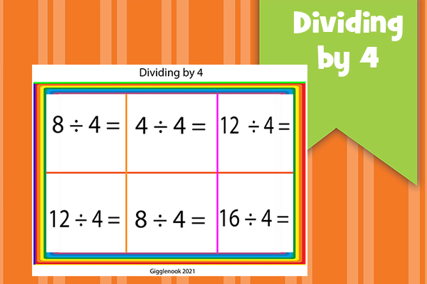 Dividing by 4-set B