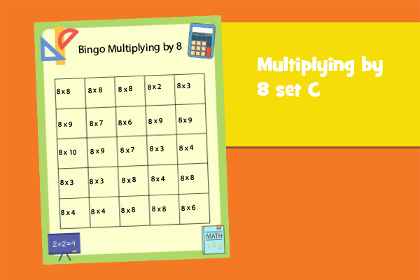 Multiplying by 8 set C
