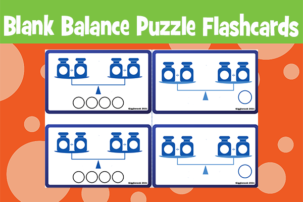 Blank Balance Puzzle Flashcards