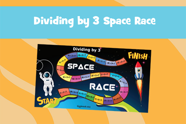 Dividing by 3 Space Race