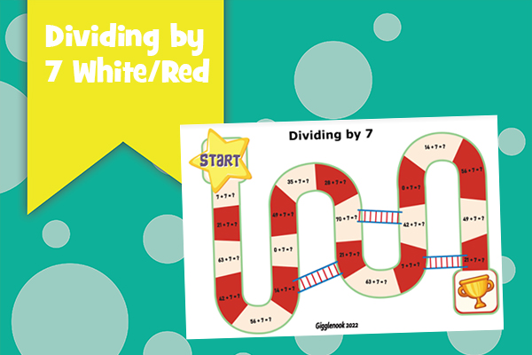 Dividing by 7 White/Red