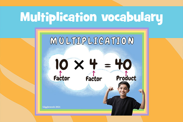 Multiplication vocabulary
