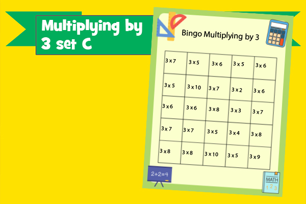 Multiplying by 3 set C