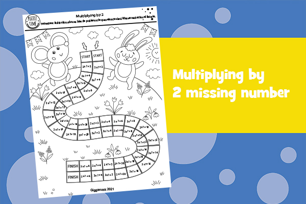 Multiplying by 2 Missing Number
