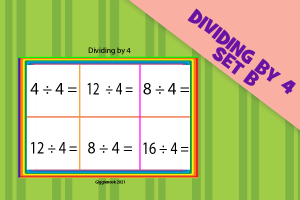 Dividing by 4-set B